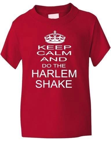Keep Calm and Do The Harlem Shake Boys Girls T-shirt Tops Tees Unisex Gift Age 1-13