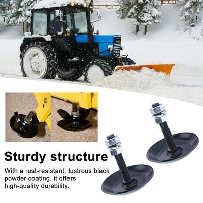 Универсальные полозья для снегоотвала ATV UTV 2 Сверхпрочные противоскользящие полозья с гайками шайбами Закаленные стальные полозья