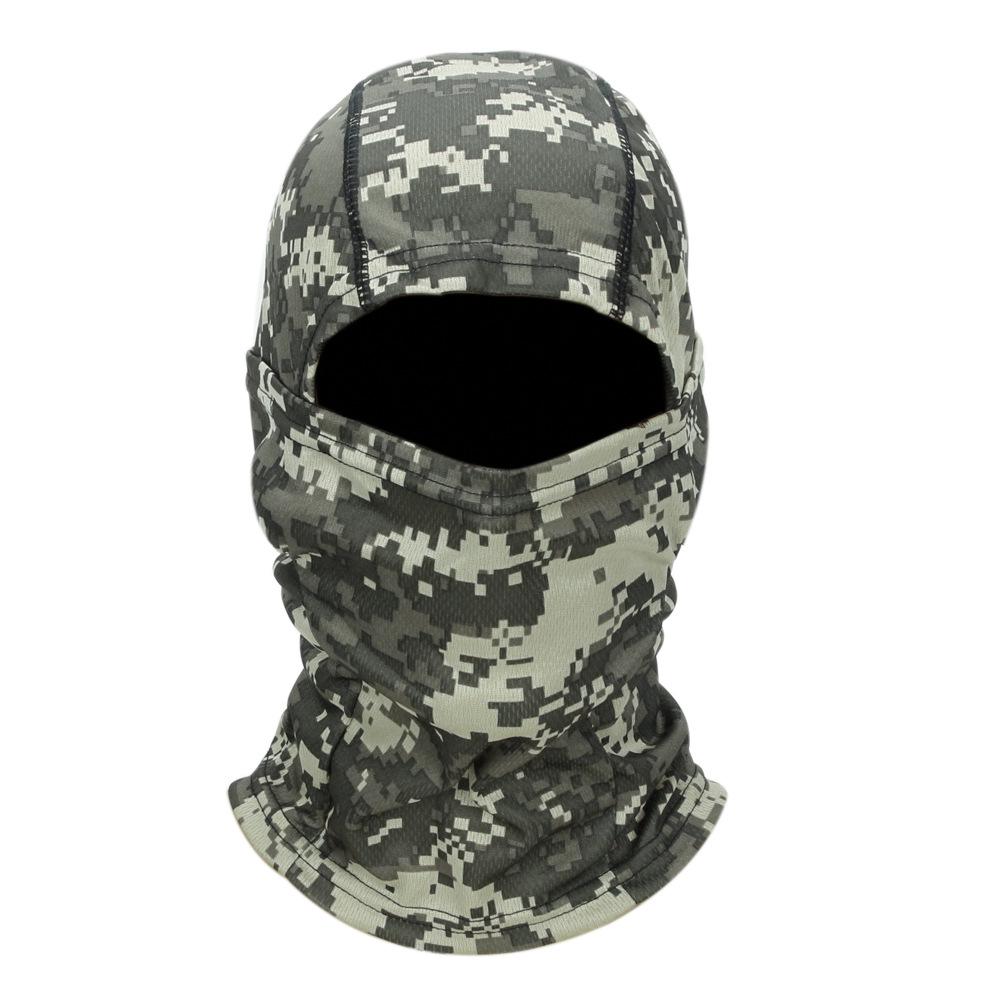 Men's Outdoor Cycling Tactical Camouflage Balaclava Sunscreen Skullcap Helmet Liner