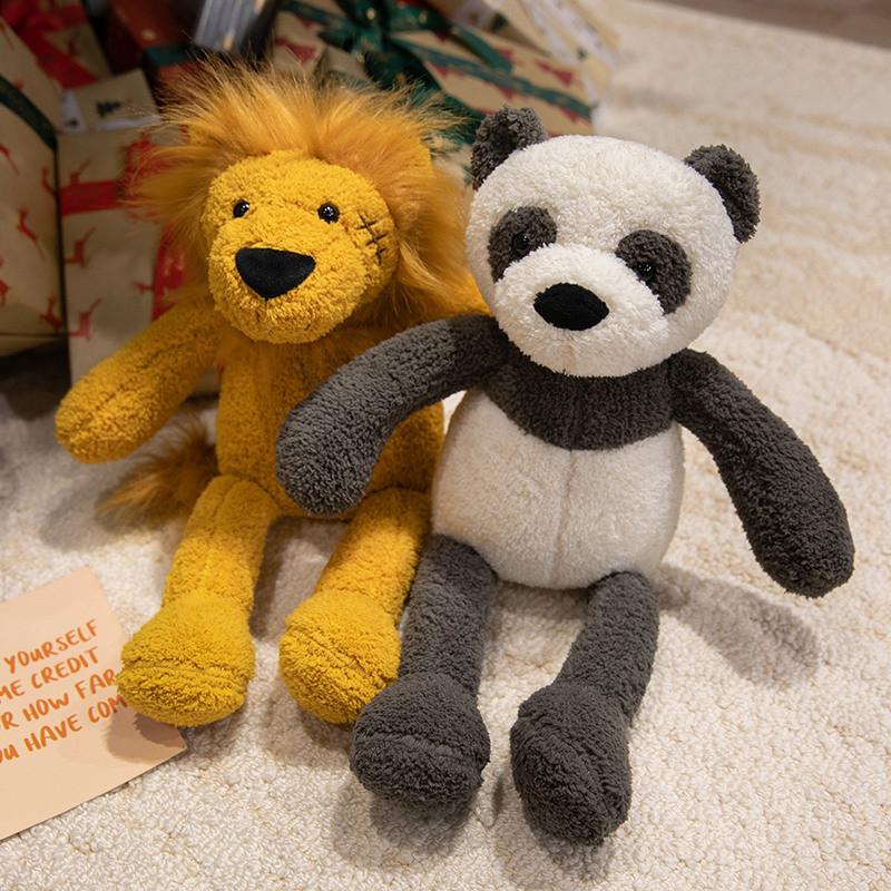 Lion Frog Panda Rabbit Duck Elephant Animal Plush Toy Stuffed Doll Decoration