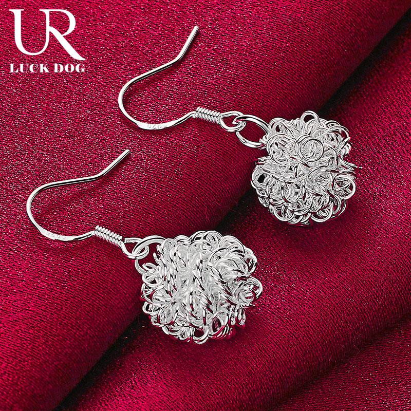 Серьги для пирсинга из стерлингового серебра 925 пробы с геометрическим узором, модные свадебные украшения