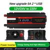 1000W/3000W/4000W/6000W Intelligent Portable Car Inverter Solar Sine Wave Power Converter Household Digital Display Voltage Transformer