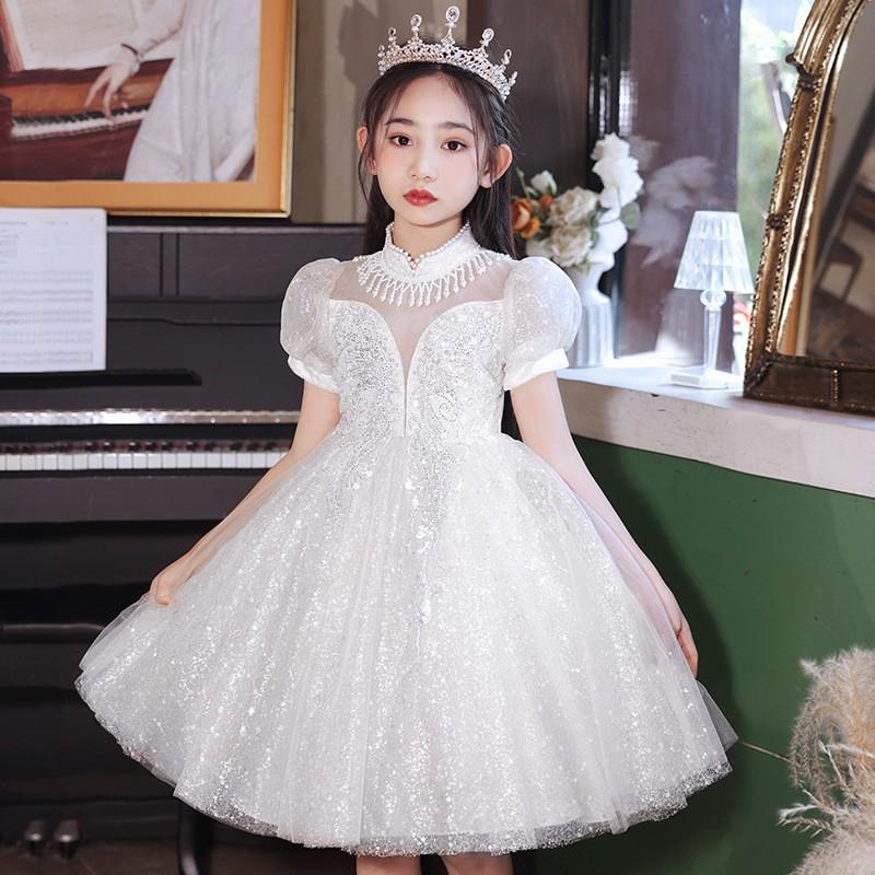 Girls Party Dress Kids Piano Performance Gown Toddler Princess Prom 2026