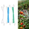 Набор из 10 J-образных крючков для растений + 10 м веревки + 20 зажимов | Зажимы для поддержки выращивания томатов, винограда, перца | Подвешивание садовых вьющихся растений