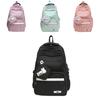 Модный вместительный рюкзак для учеников средней школы, старших классов, студентов в зеленом, фиолетовом, розовом, черном и кирпично-красном цветах