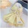 Fleece Warm Winter Dog Princess Dress, Soft Thick Plush Pet Skirt Clothes For Maltese Yorkie Teddy Small Dogs