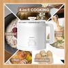 Fast Ramen/Soup Cooker, Stainless Steel Inner Pot with Overheat Protection, Ideal for Students and