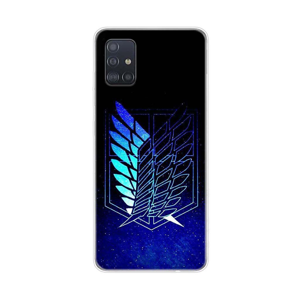 Мягкий чехол для телефона Anime Attack On Titan для Samsung Galaxy A01 A11 A12 A22 A21S A31 A41 A42 A51 A71 A32 A52 A72 A02S