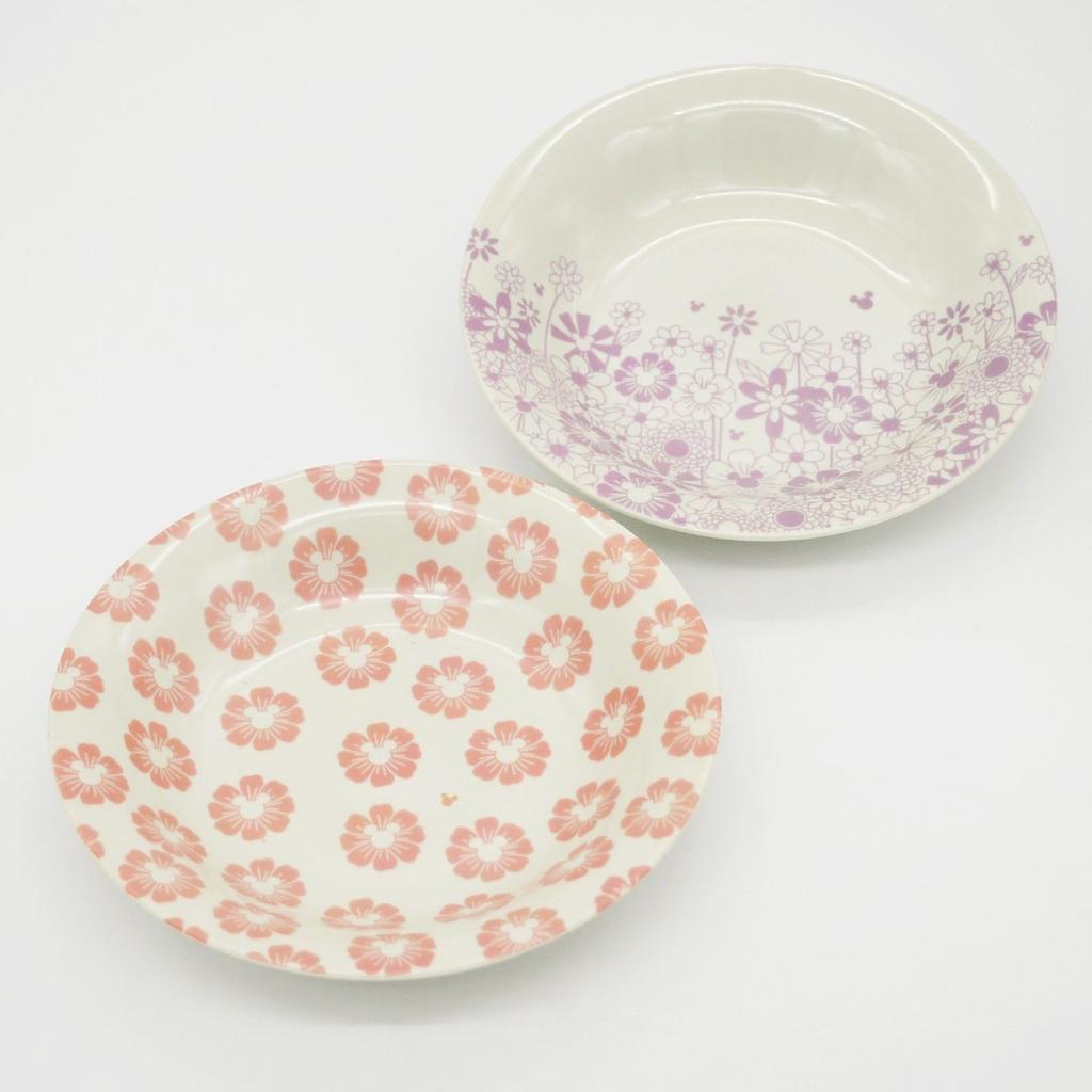 Disney Mickey Mouse Pasta Curry Tableware для 2 пар посудомоечной машины микроволновой печи Flower Flower Разное Сделано в Японии Тарелка, Тарелка, Тарелка, Люди, Набор,