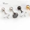 Lady's Men Rhinestone Cartilage Tragus Bar Helix Upper Ear Earring Stud Jewelry