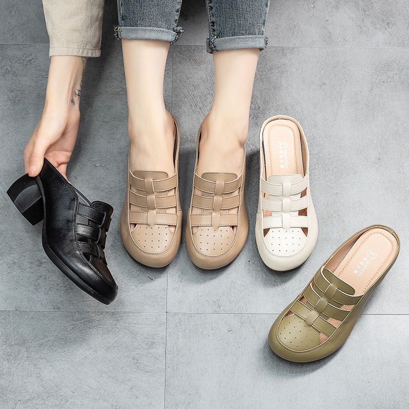 Summer New Hollowed Out Breathable Sandals Fashionable and Comfortable Non Slip Sandals Women's Slippers