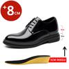 6/8cm Classic Men Derby Shoes Platform Height Increase Dress Shoes Formal Business Elevator Shoes British Wedding Suit Shoes