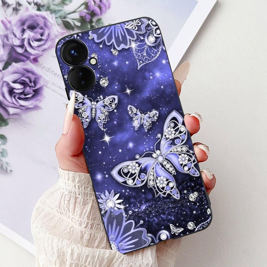 Чехол для Tecno Spark 9 Pro Spark9 Pro KH7n Новый Роскошный Расписной Чехол Мягкий Силиконовый Чехол для Телефона Для Tecno Spark 9T Spark9T KH6 Сумки
