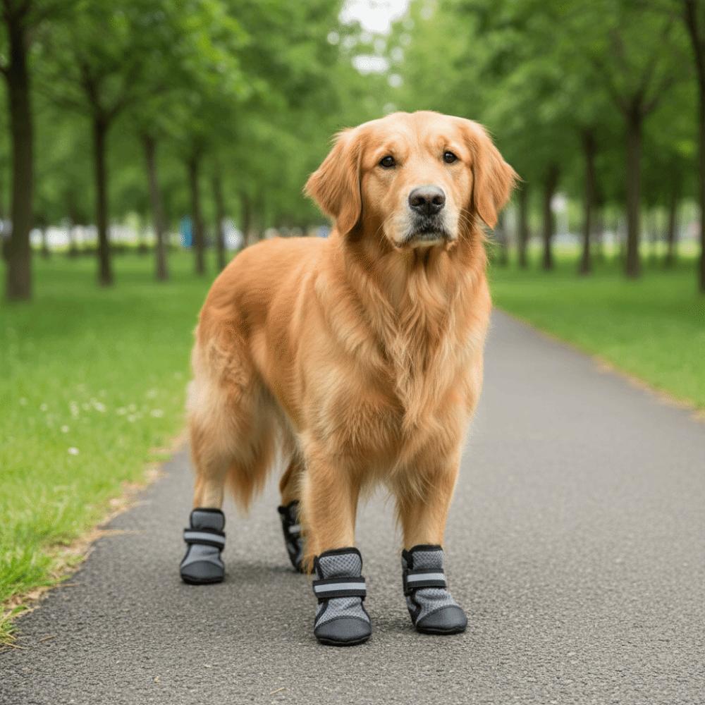 4 pcs/set Anti-slip Pet Shoe Cover Soft Sole Dog Walking Boots Puppy Feet Cover Running Activities