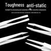 Антистатические пинцеты из углеродного волокна: Белые плоские, изогнутые, заостренные, плоскогубцы и круглогубцы для электроники