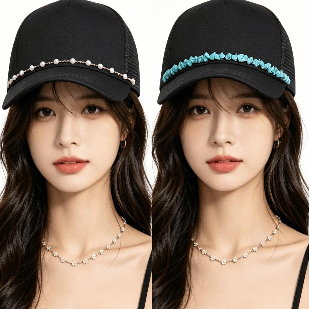 3pcs/Set Detachable Cap Charms Zinc Zinc Alloy Stainless Steel Rolo Chain Hip Hop DIY Hat Chain Themed Events