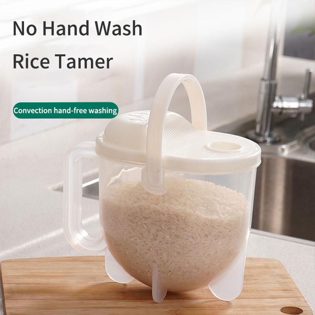 Машина для мытья риса с ручкой, пластиковое сито для мытья соевых бобов, удобное многофункциональное сито для кухонных принадлежностей