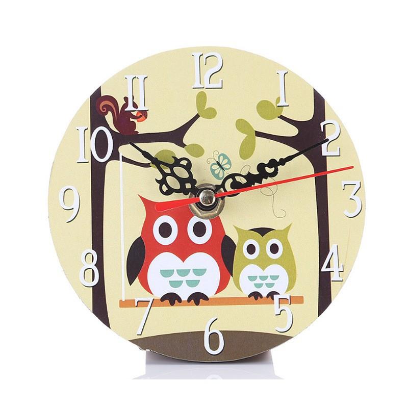 12 см Большие настенные часы Винтажные настенные часы Круглые бесшумные часы настенное крепление Деревянный Carft Декор для гостиной Украшения для комнаты