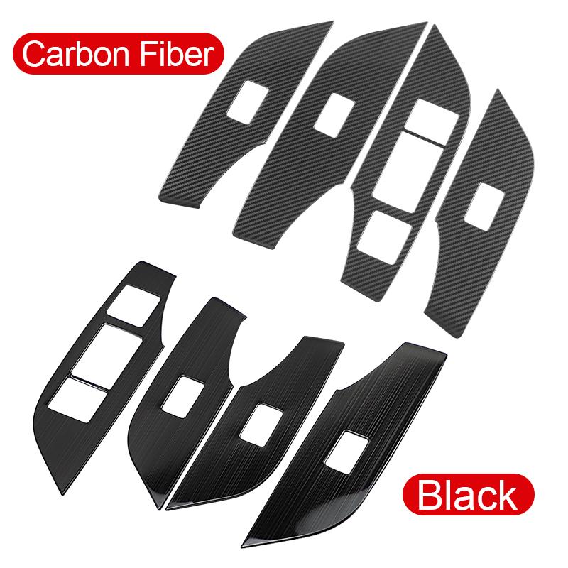 Car Window Glass Lift Switch Button Cover For Toyota RAV4 2024 RAV 4 XA50 Hybrid Interior Accessories
