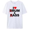 Забавные футболки Drum & Bass / Rum & B-Ass Lovers Drummer Leisure для мужчин, женская хлопковая футболка с коротким рукавом, повседневные винтажные топы