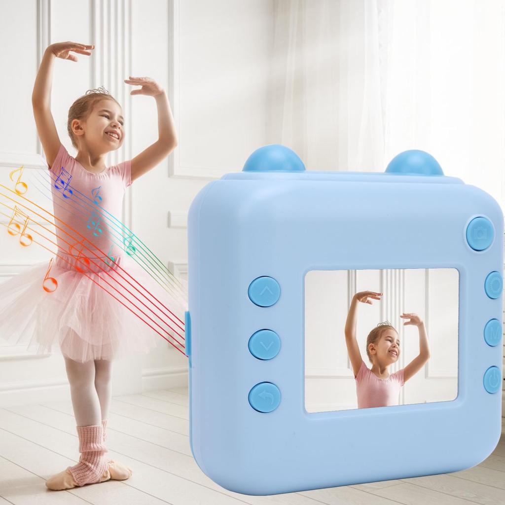 Моментальная камера, 2,4-дюймовая 50М 1080P цифровая камера с 16-кратным цифровым зумом, Фото, Видеоигра, Музыка, Наклейка, Черно-белая печать, Все-в-одном