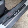 For Mazda CX-5 CX5 KE KF Accessory 2012-2024 2025 Car Carbon Door Sill Kick Scuff Plate Guard Pedal Protector Trim Cover Styling