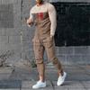 2024 Men's Summer Sportswear Casual Long Sleeve T-shirt+Sweatpants 2 Piece Set O-Neck Male Sports Suit Jogging Gym Streetwear