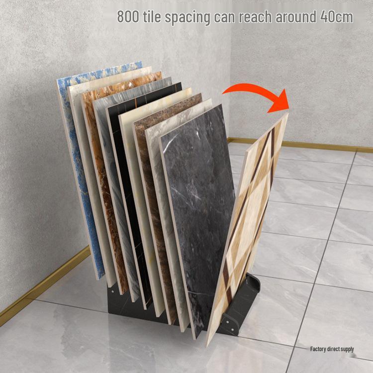 Wood Flooring & Tile Display Rack - Floor Standing Vertical Insert, 800x600x1200 Multifunctional Rack