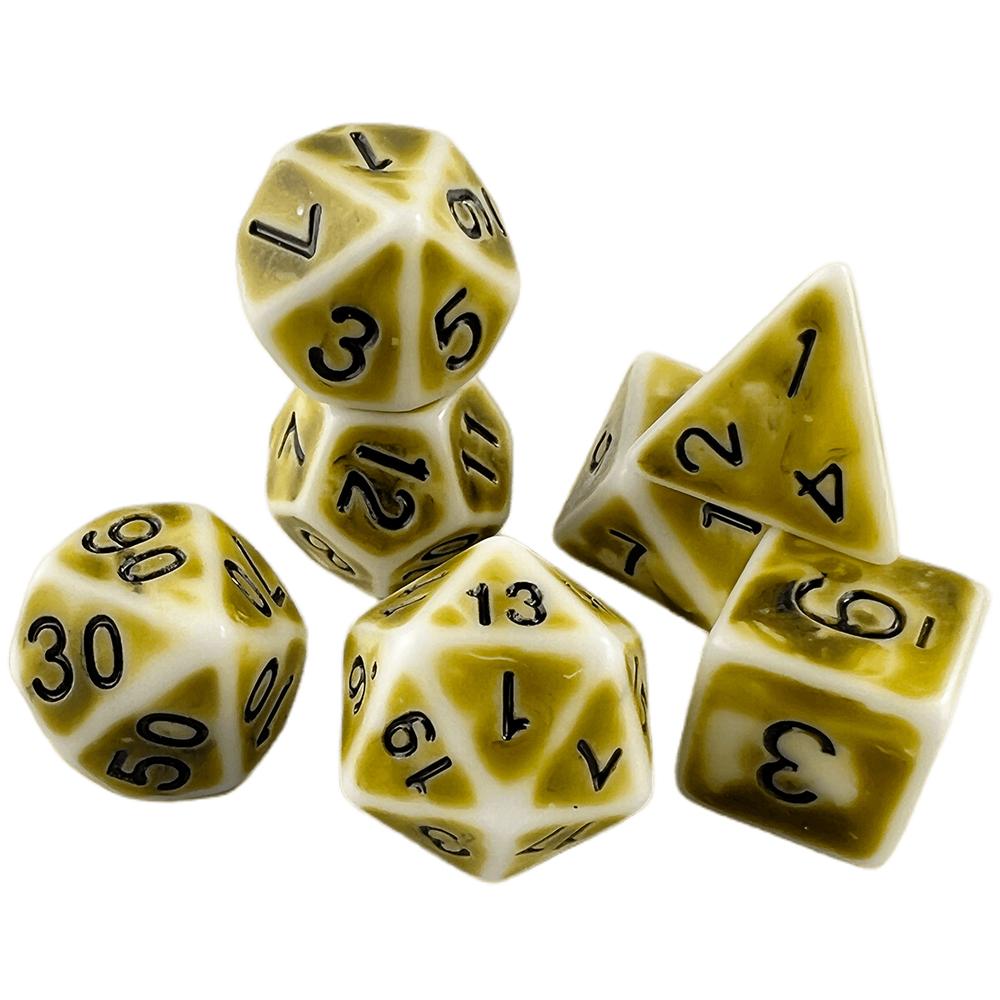 Набор игральных костей DND из 7 акриловых многогранников для настольных игр