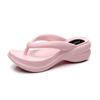 Spring Autumn Women's EVA Non-Slip Bathroom Slippers Lightweight Flip-Flops Women's Home Slippers Sandals Solid Color Thick Bottom Shower Slippers