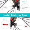 30Pcs Multiple Colors Aluminum Alloy Bicycle Brake Shifter Inner Cable Tips Wire End Cap Cable Line Core Cap Cover Gear