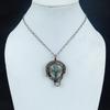 Tree Of Life Aquamarine Gemstone Pendant 999 Copper Wire Wrapped Jewelry, Handmade Antique Pendant Jewelry, Gift For Mother