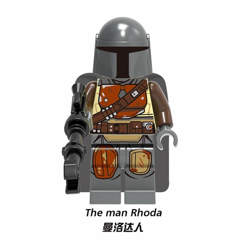 Star Wars Minifigures Yoda Darth Vader Luke Han Solo Mandalorian Set Building Blocks Toys Gifts Pg792