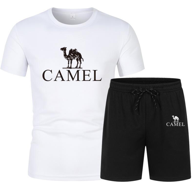 Tracksuit Male Summer Clothes Sports Clothes Set Two Pieces T Shirt Shorts Brand Track Clothes Quick Drying Sportswear