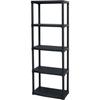Resin Shelf - 5 Shelves - Black - 60x30xH 176 Cm