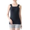 Belle Maison Tank Cotton Prevents Size S Women's Sweat-Absorbing Top, Blend, Peeking, Saralyst, Black,