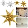 Decorative Lampshade Christmas Paper Star Lampshade 45cm Decorative Lamp Hollow Seven Point Star