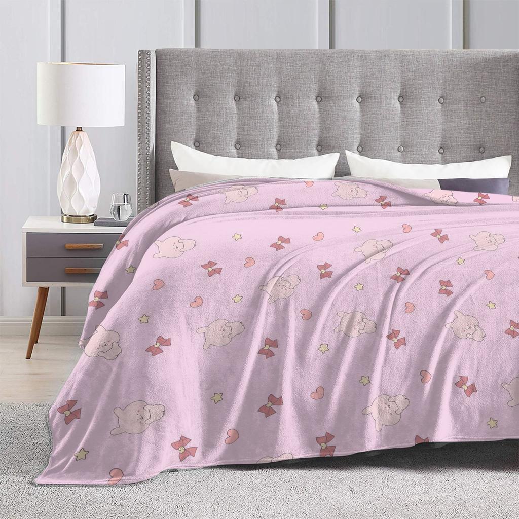 Warm Soft BlanketGirls Boys Camping A-Asamimichaan Throw Blanket Flannel Bedspread For Home Decor Fluffy Sofa Bed Cover