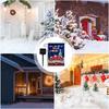 Solar LED Christmas Flag Garden Flags Vertical No Fade Decorative Solar Lighted Garden Flag For Christmas Winter