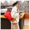 Simple rhombus embroidery thread underarm bag women's new lock shoulder bag large capacity chain portable messenger bag