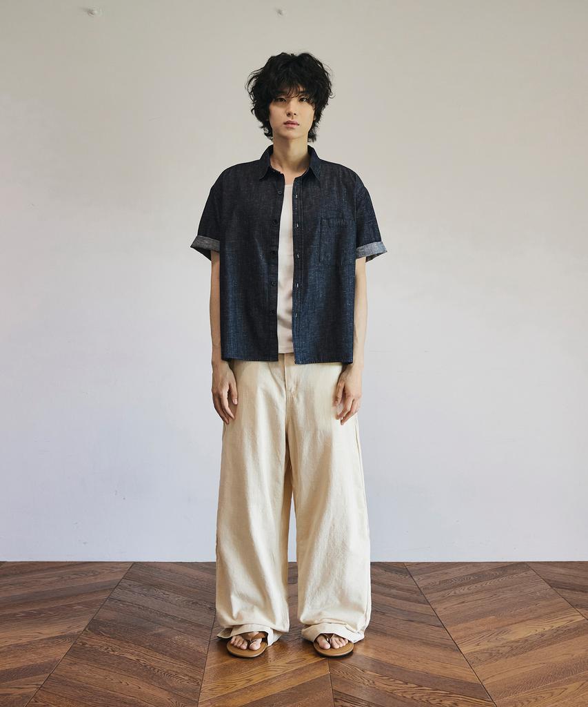 SIGNATURE Summer Wide Curved Linen-Like Pants [2 Colors]