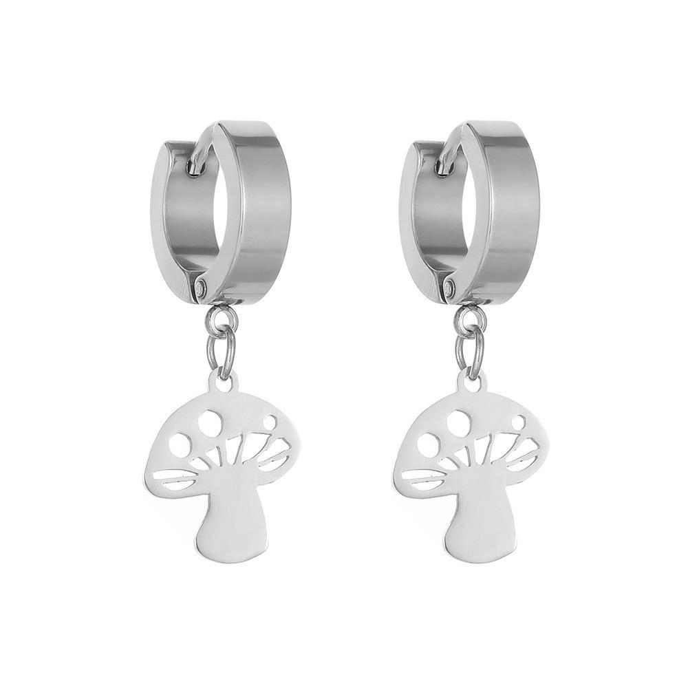 Модные Серьги-Грибы Молнии из Сплава для Женщин Модный Геометрический Стиль