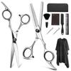 9 шт./компл., профессиональные парикмахерские ножницы, набор, ножницы для стрижки волос, ножницы для волос, расческа для хвоста, накидка для стрижки волос, расческа