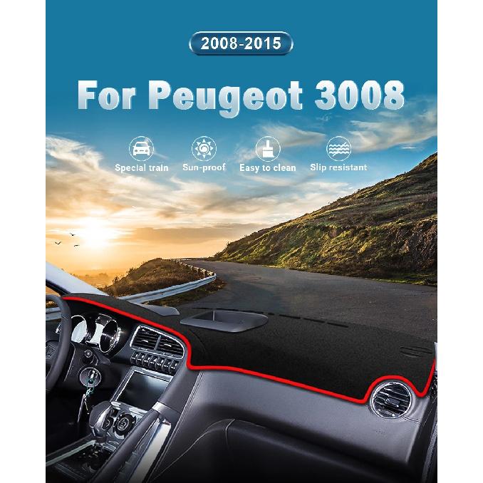 Для Peugeot 3008 2008 2009 2010 2011 2012 2013 2014 2015 Накладка на приборную панель автомобиля Солнцезащитный коврик Предотвращающий блики Анти-УФ коврик Аксессуары