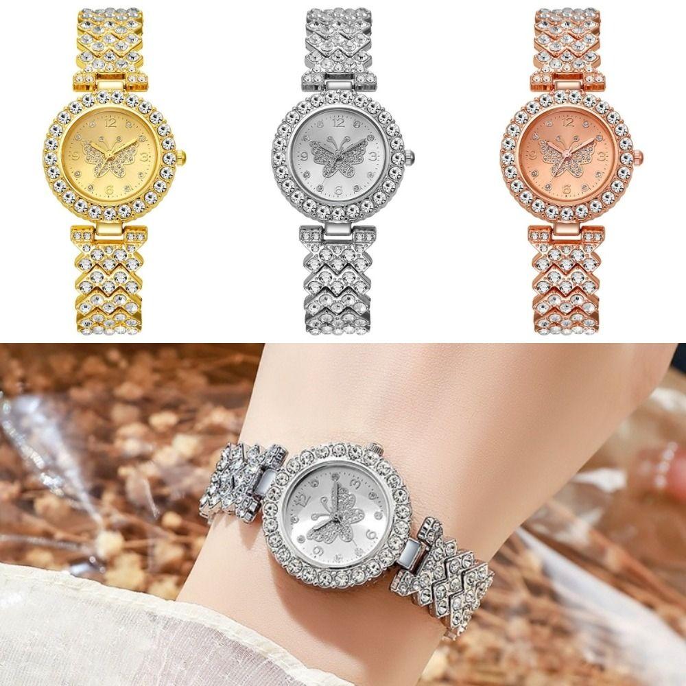 Diamond Decoration Diamond Watch Butterfly Surface Design Butterfly Surface Watch For Women