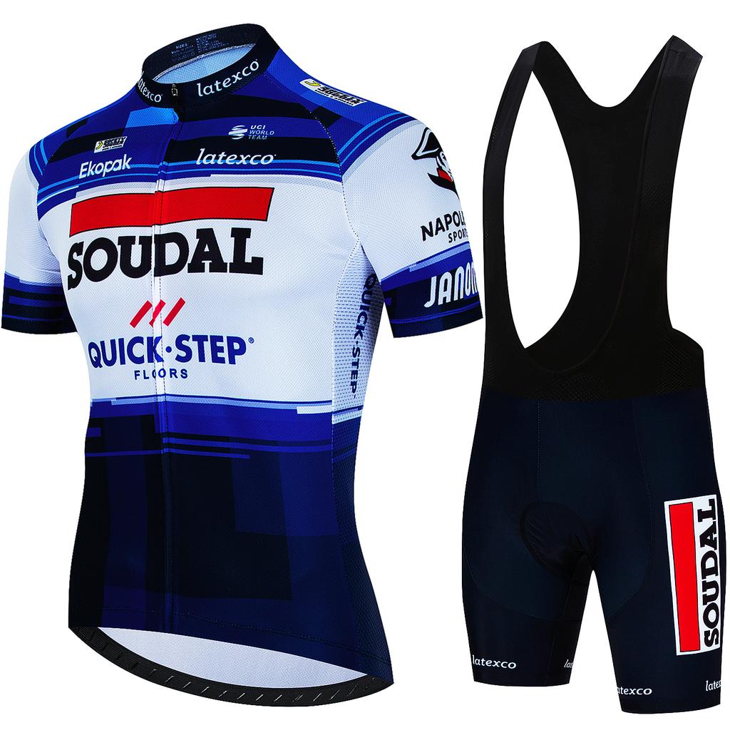 Men's Cycling Outfit Set  Quick Step Clothing 2026 Bicycles Clothes Summer Bike Jersey Cycle Jacket Man Spring Shorts Bib