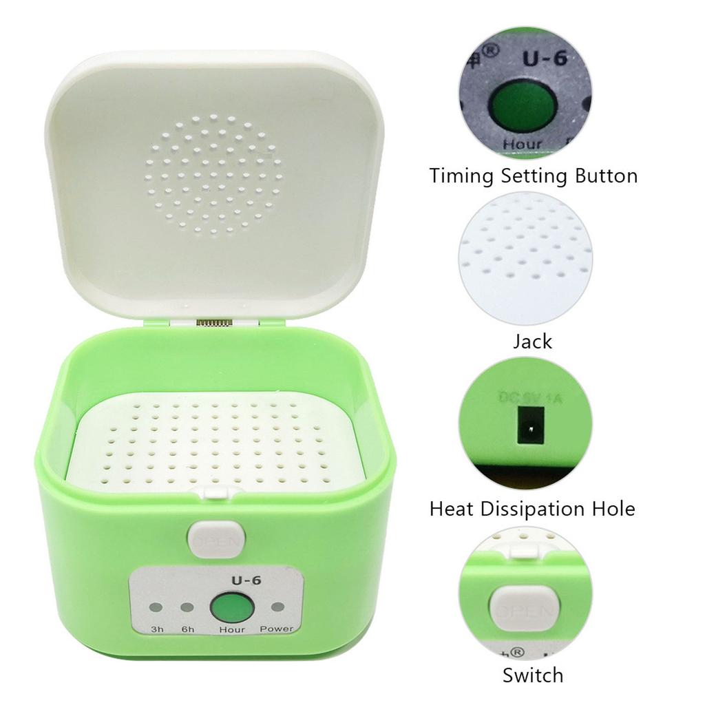 Электрический слуховой аппарат осушитель удаляет влагу от пота нагревательное сопротивление сушка по таймеру усилители для ушей сушилка