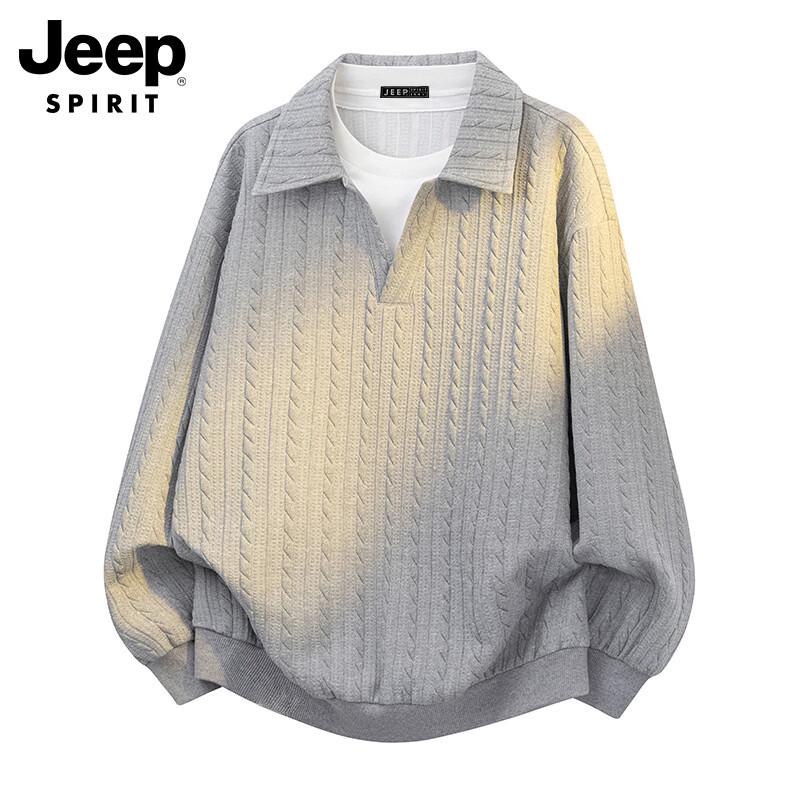 Мужская толстовка-поло с длинным рукавом JEEP SPIRIT