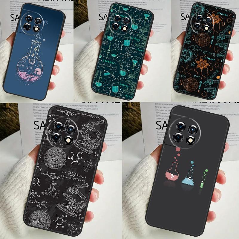 Biology and Chemistry Case For OnePlus 11 12 9 10 Pro 9R 10R 10T 12R OnePlus Nord N30 N20 N10 CE 4 2 3 Lite Cover