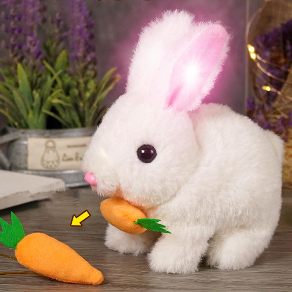 Mini Realistic Cute Plush Rabbits Lifelike Animal Easter Bunny Simulation Toy Model Gift Miniatures Decorations (Rabbit Plush Toys